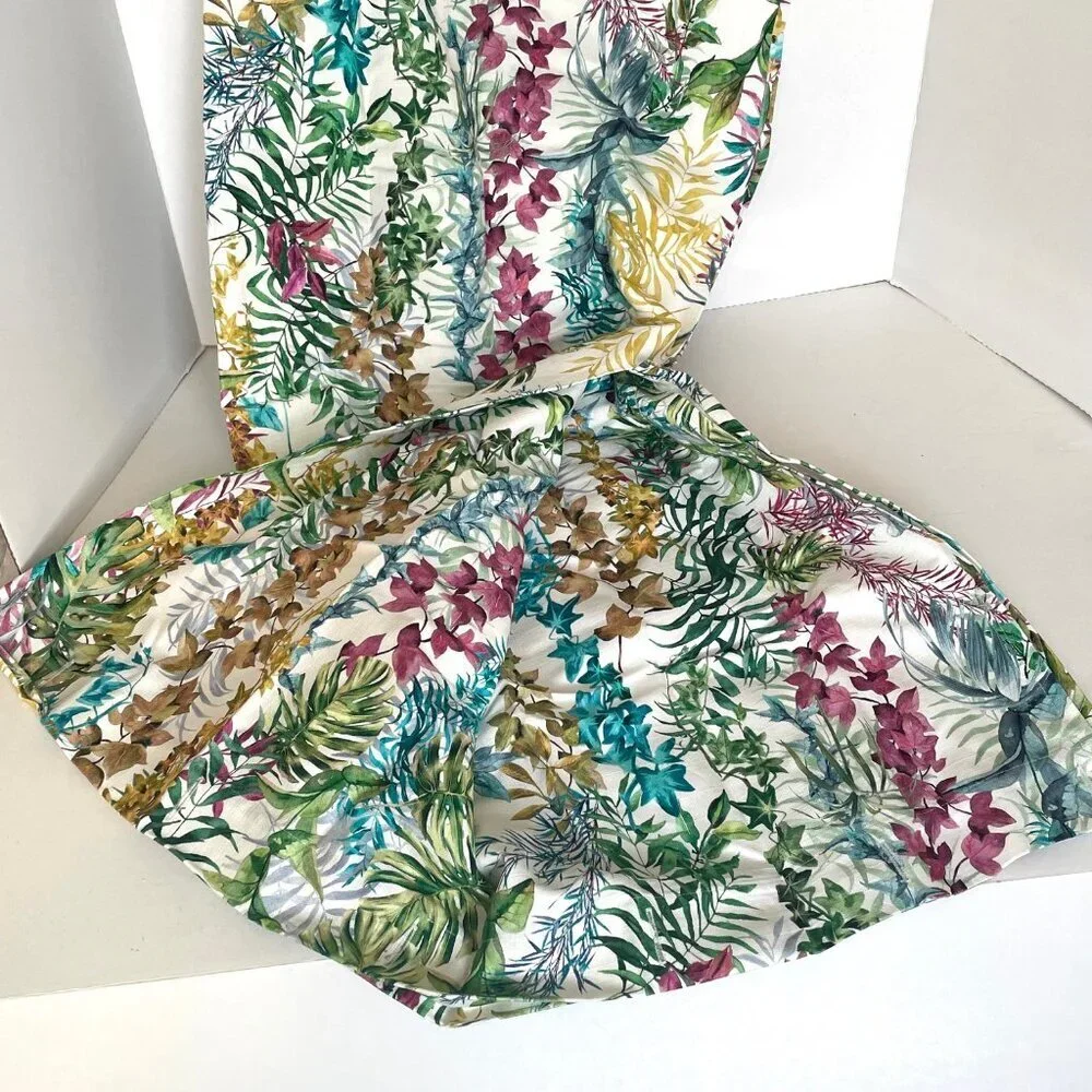 Hudson Bay Wild Flower Shower Curtain 72x72 Cotton Floral Florence Square